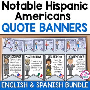 Hispanic Heritage Month Quotes English Spanish Bundle